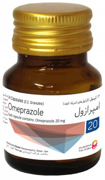 امپرازول  20mg کپسول آهسته رهش خوراکی