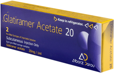 گلاتیرامر استات  20mg/1mL,1mL محلول تزریقی