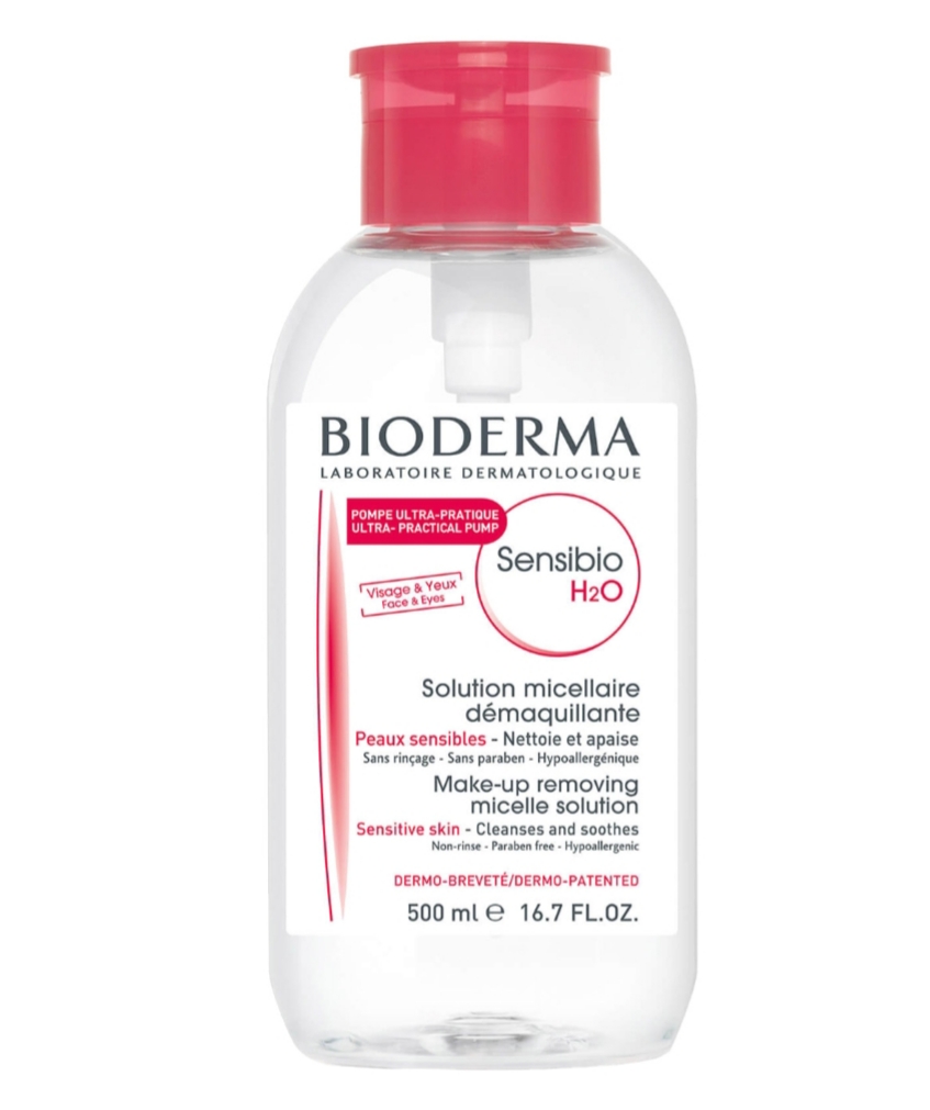 فراورده های پاک کننده آرایش از چشمها وصورت BIODERMA SENSIBIO H2O 500 ML PUMP