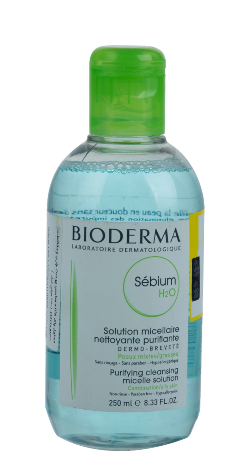 فراورده های پاک کننده آرایش از چشمها وصورت BIODERMA SEBIUM H2O 250 ML