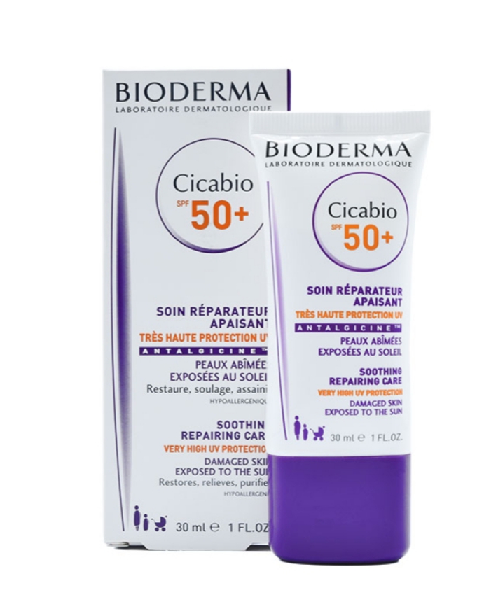 کرمها ، امولسیونها ، لوسیونها ، ژلها و روغنها برای پوست (دست ، صورت ، پا و...)BIODERMA CICABIO SPF50+ CREAM 30ML