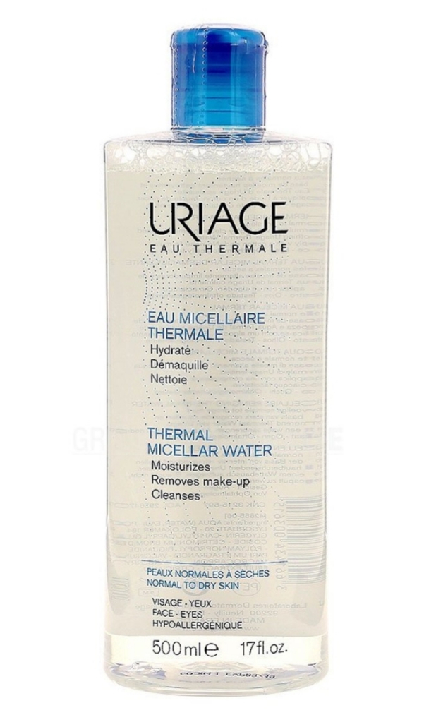 فراورده های پاک کننده آرایش از چشمها وصورت URIAGE URIAGE THERMAL MICELLAR WATER NORMAL TO DRY SKIN