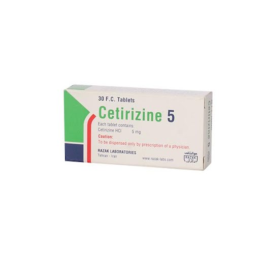 ستیریزین هیدروکلراید  5mg قرص خوراکی